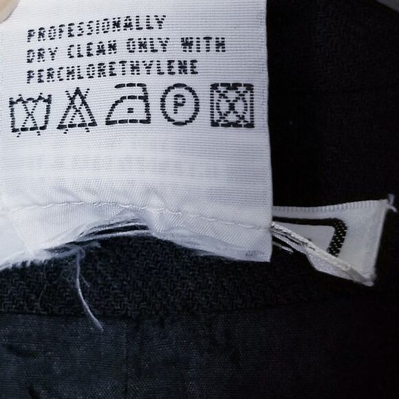 CARLISLE Blazer Wool Rayon Blend Black 3 Button Tux Collar Jacket - Size 8 - Picture 5 of 5